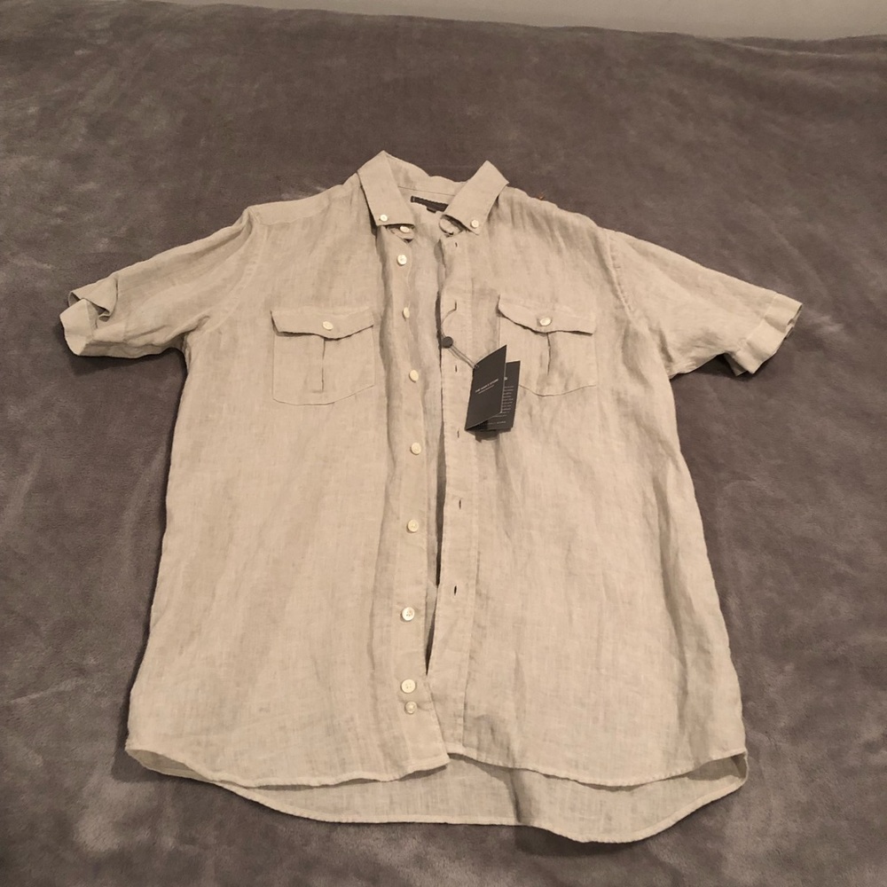 Men’s Nieman Marcus Linen Shirt